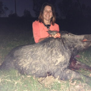 Livia McDonald loves hunting, fishing and anything outdoors. She's caught some impressive pigs, that's for sure!